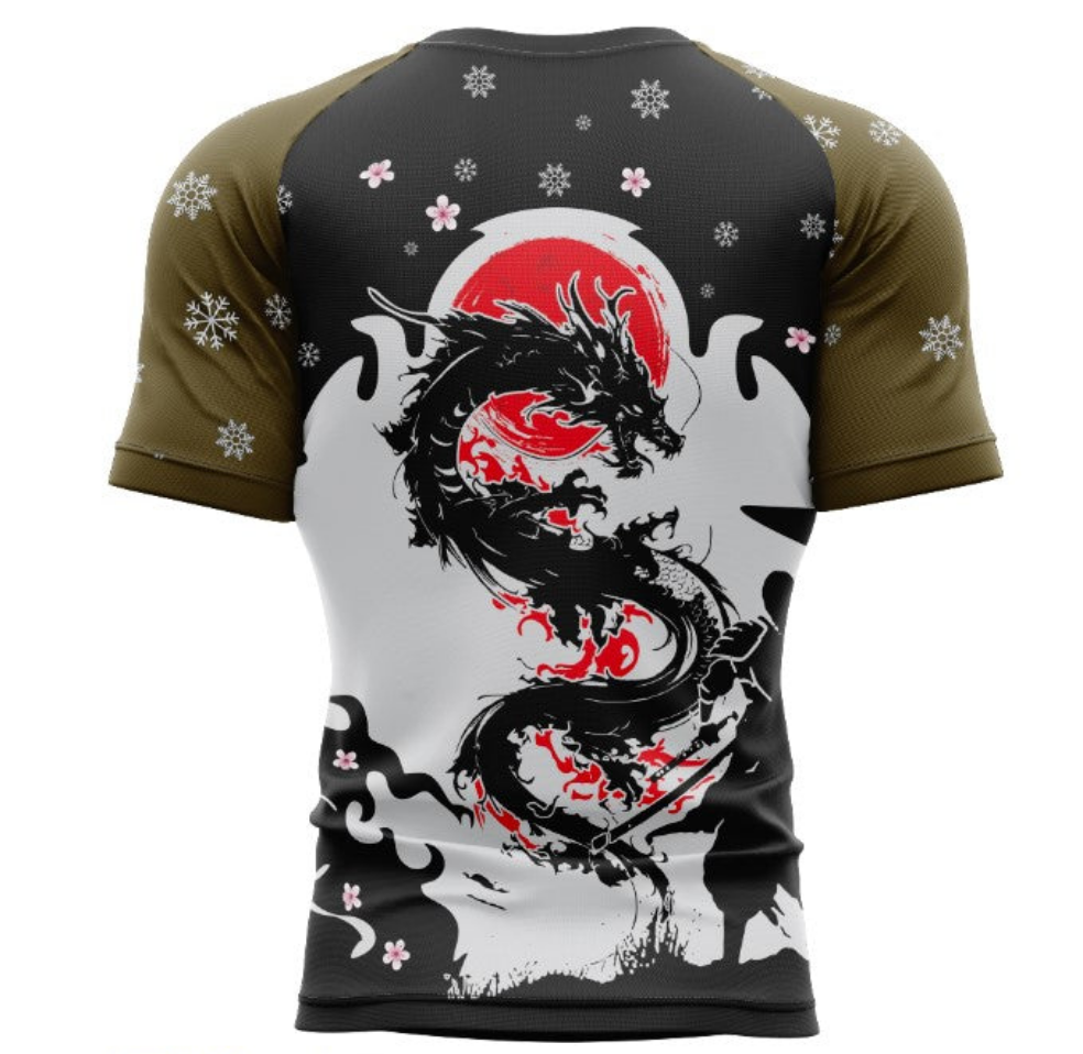 Ksworks dragon rashgaurd short sleeve