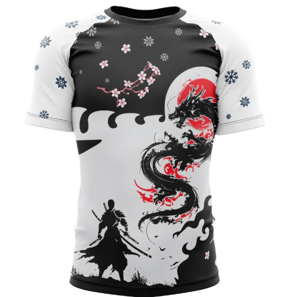 Ksworks dragon rashgaurd short sleeve