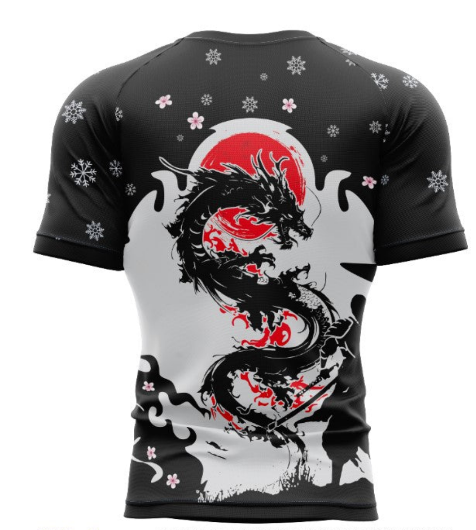 Ksworks dragon rashgaurd short sleeve