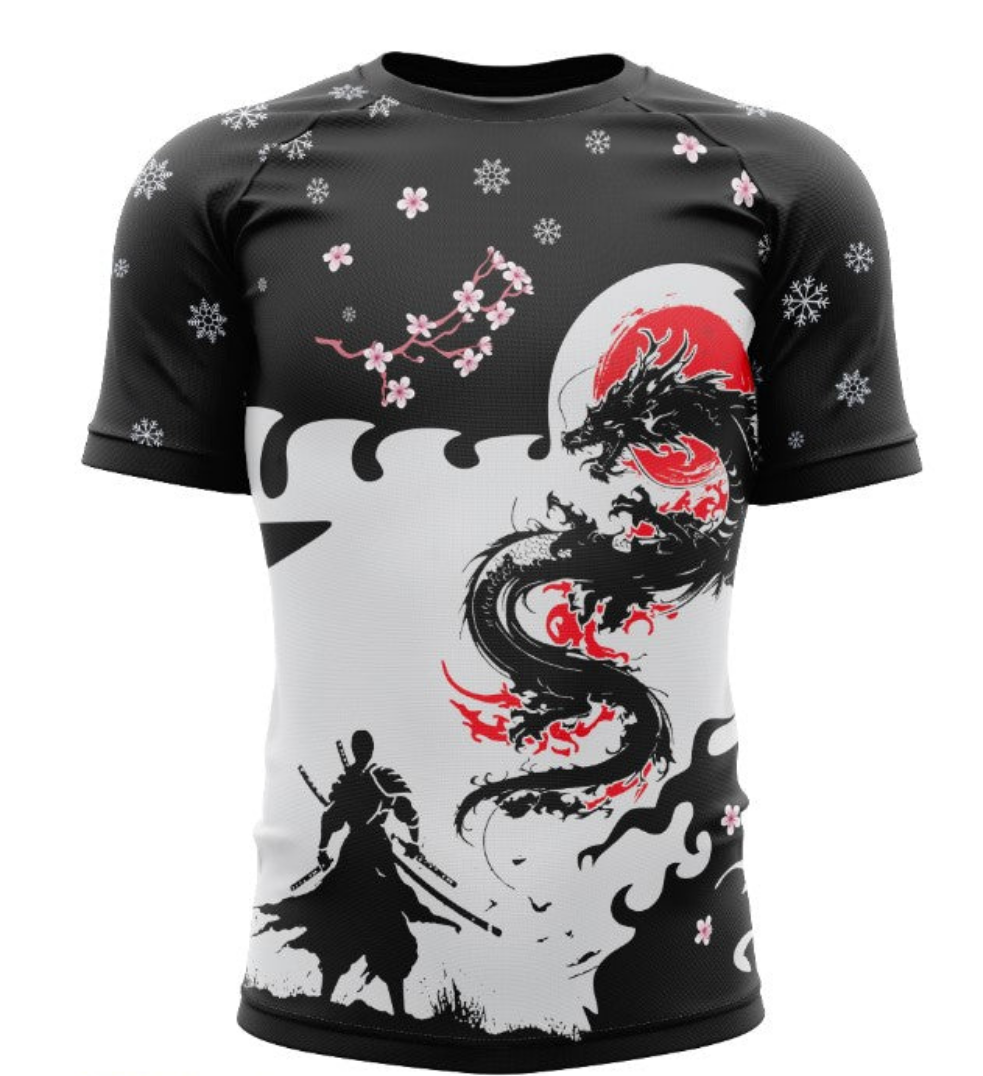 Ksworks dragon rashgaurd short sleeve