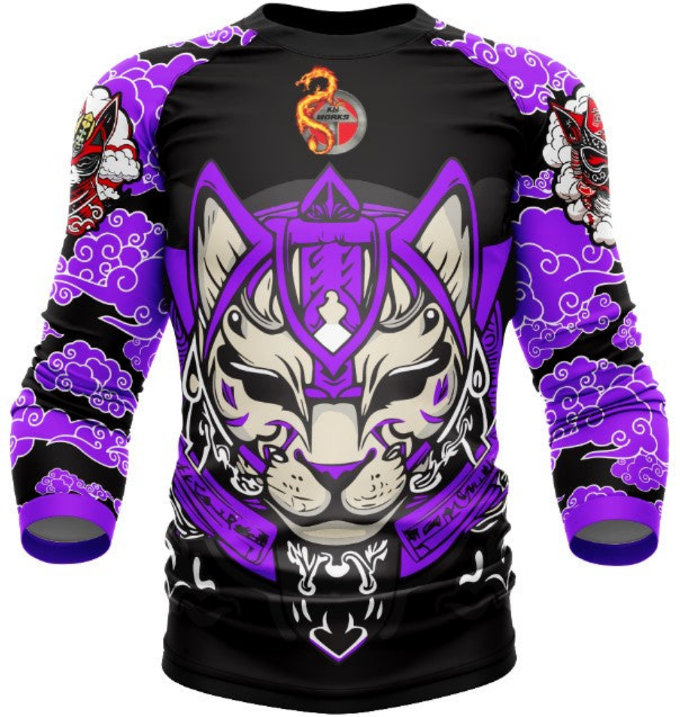 Ksworks Cat rashgaurd long sleeve