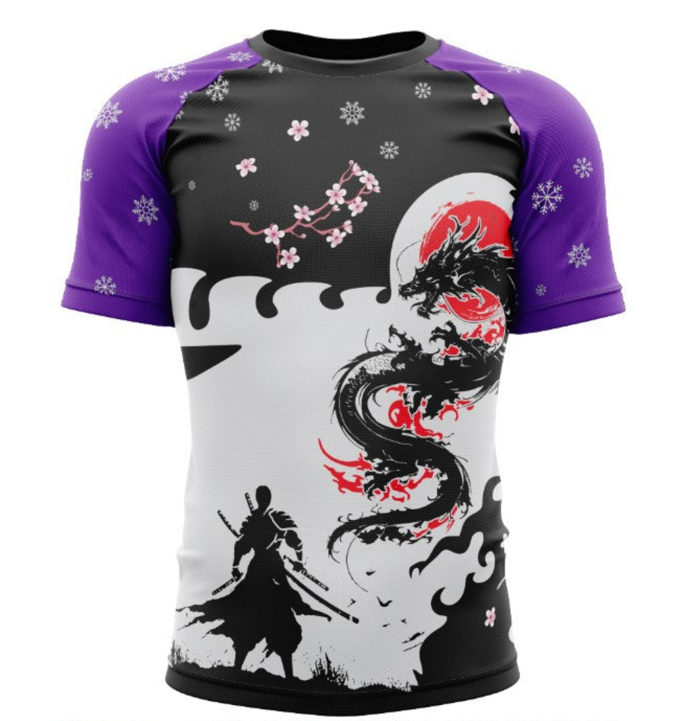 Ksworks dragon rashgaurd short sleeve