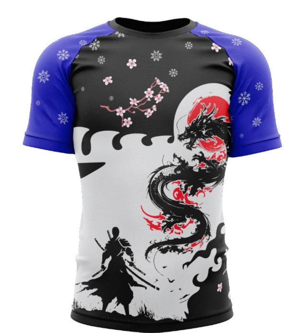 Ksworks dragon rashgaurd short sleeve