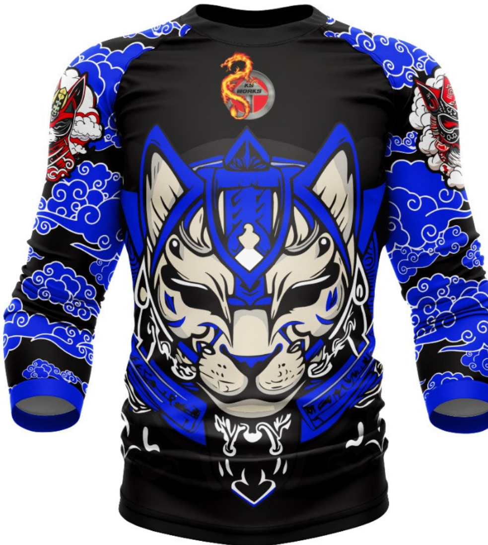 Ksworks Cat rashgaurd long sleeve