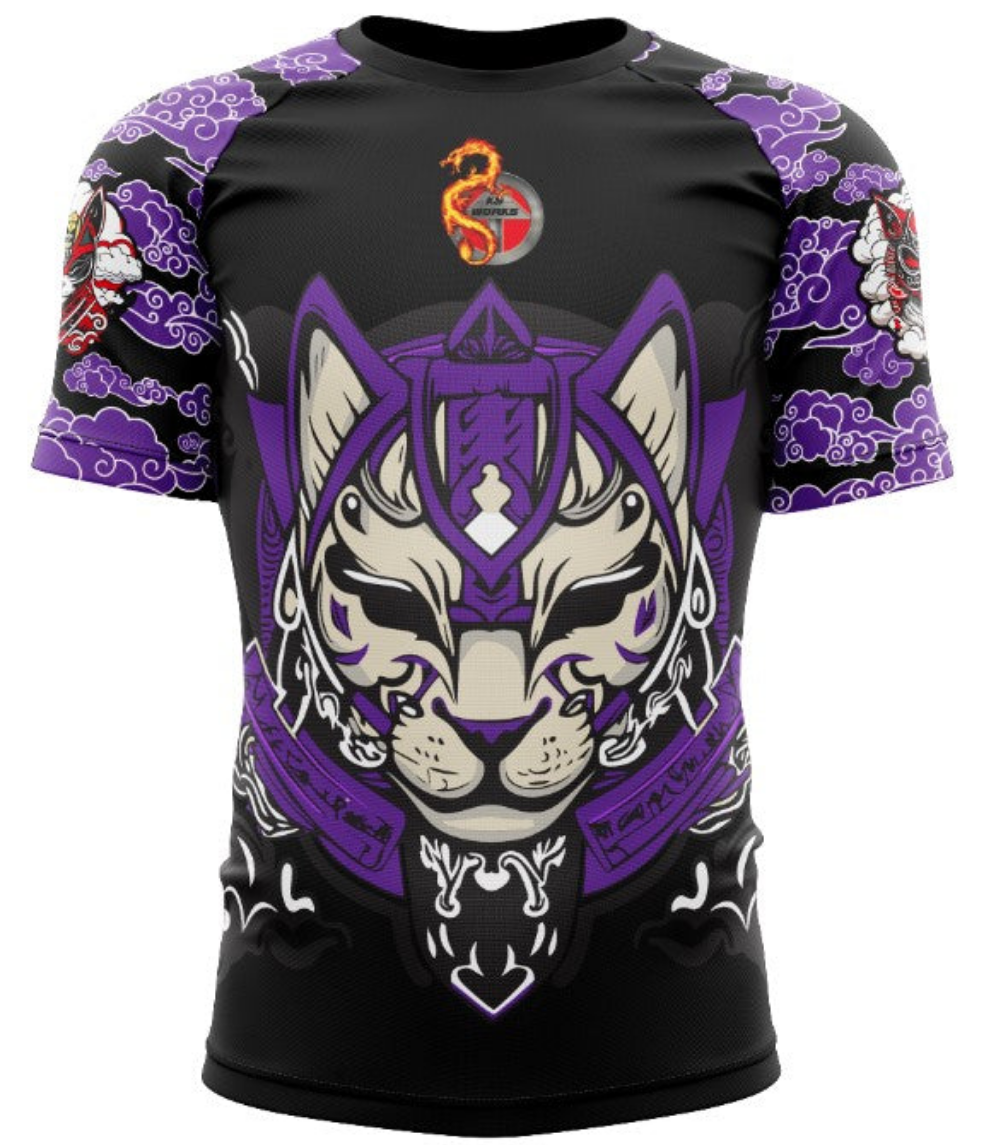 Ksworks cat ranked rashgaurd short sleeve