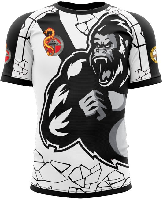 Gorilla short sleeve ranked rashgaurd