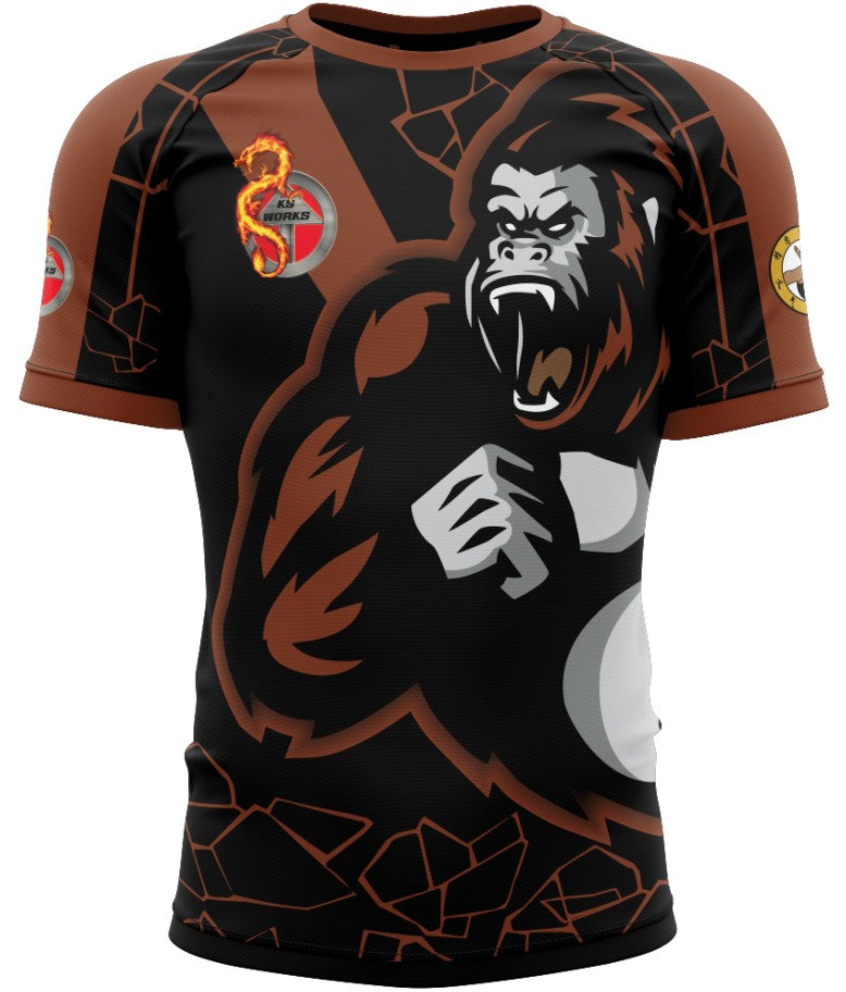 Gorilla short sleeve ranked rashgaurd