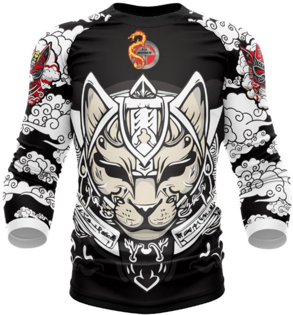 Ksworks Cat rashgaurd long sleeve