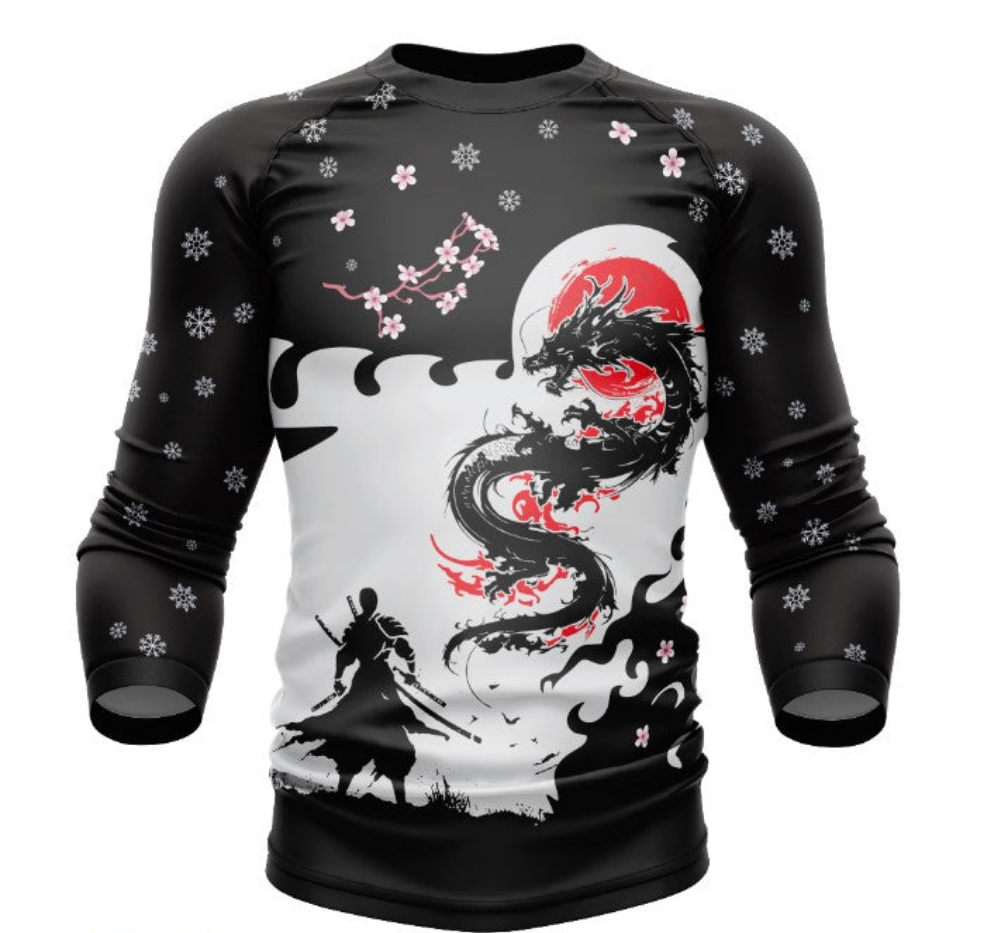 Ksworks dragon rashgaurd long sleeve
