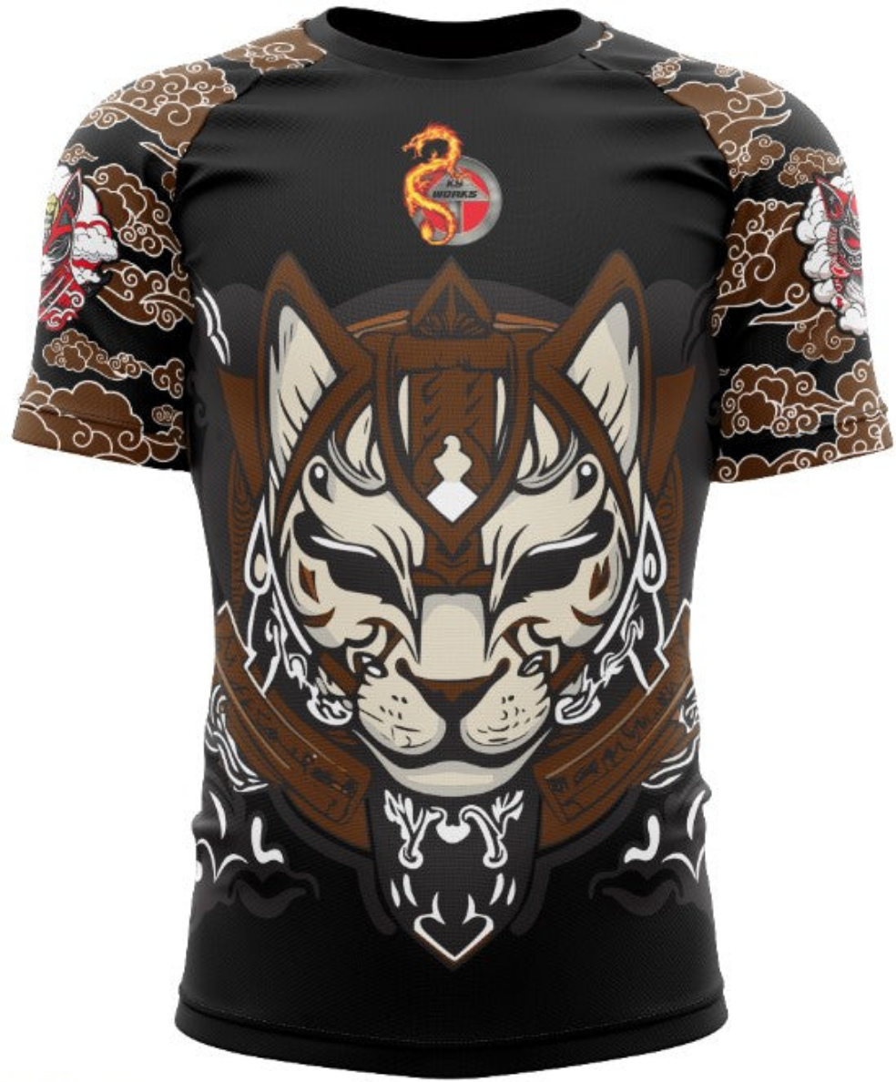 Ksworks cat ranked rashgaurd short sleeve