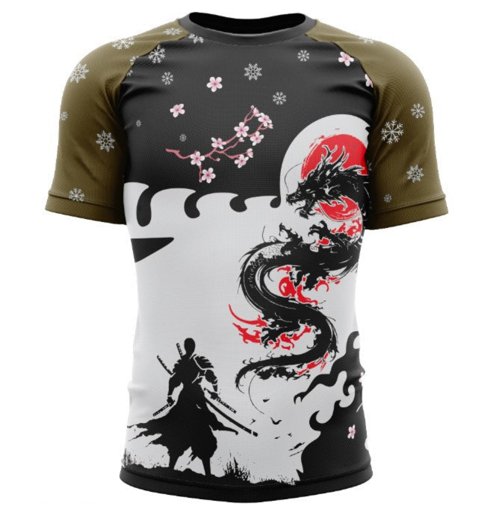 Ksworks dragon rashgaurd short sleeve