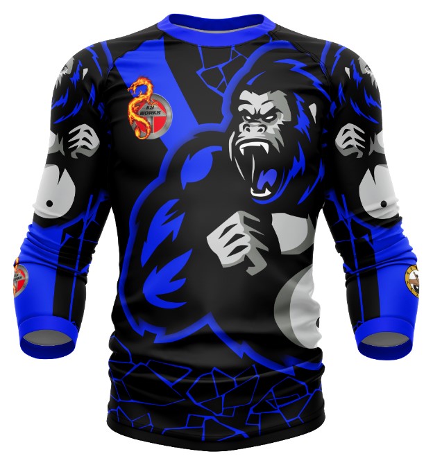 Gorilla ranked long sleeve rashgaurd