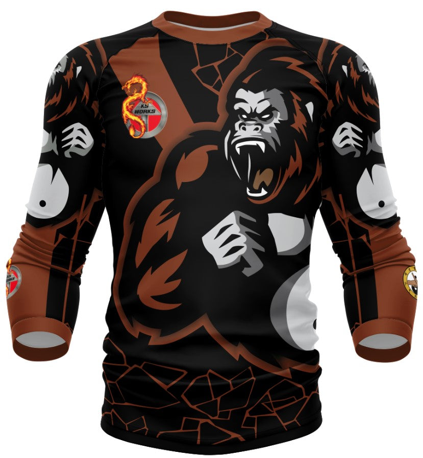 Gorilla ranked long sleeve rashgaurd