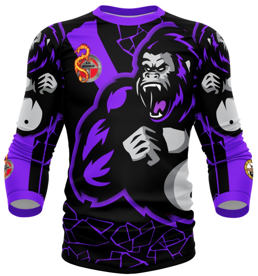 Gorilla ranked long sleeve rashgaurd